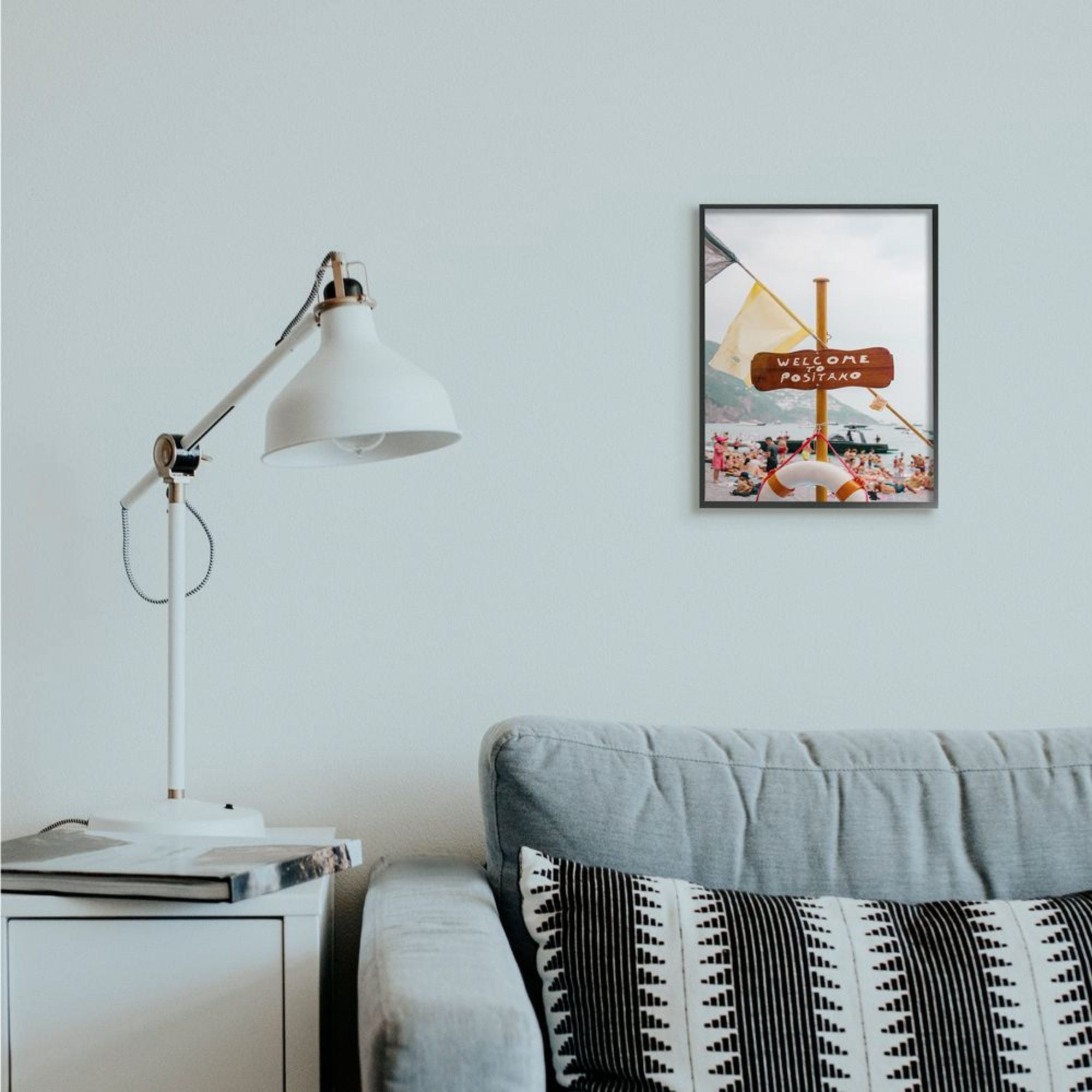 Stupell Industries Welcome to Positano Sign European Beach Vibes Design by Unsplash