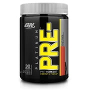 Optimum Nutrition Platinum Pre Workout Powder, Fruit Punch, 30 Servings
