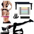 thumbnail image 4 of Sonducket Barra de Pilates portátil de diferentes alturas banda de resistencia Universal hebilla cincha palo de ejercicio mujeres piernas Gimnasios en casa, 4 of 6