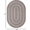 thumbnail image 2 of Homespice Grey Cloud Jute Braided Rug 20x30in Oval Grey Natural Jute Rug. Uses- Indoor Entryway Rug, Kitchen Rug, Bedroom Doorway Reversible, Rustic, Country, Primitive, Farmhouse Decor, 2 of 8