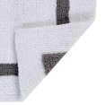 thumbnail image 5 of Better Trends Alfombras De Baño 100% Algodón, Colección De Hoteles, Color Blanco Y Gris, Alfombras De Baño Reversibles, Absorbentes Y Lavables A Máquina, Para Bañera, Ducha Y Baño, 20.0 X 60.0 In, 5 of 5
