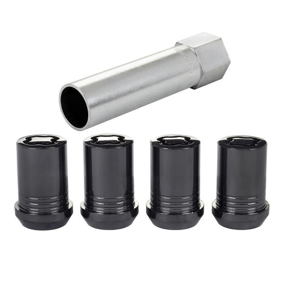McGard Wheel Access Wheel Lock 25357 Lug Nut Lock; 12 Millimeter X 1.5 Thread Size; Conical Seat; Tuner Lug Use With Alloy Wheels Only; 1.24 Inch Overall Length; 13/16 Inch Wrench Size; Black Chrome