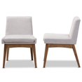 thumbnail image 4 of Baxton Studio Nexus Chaise d'Appoint en Beige Grisâtre (Lot de 2), 4 of 7