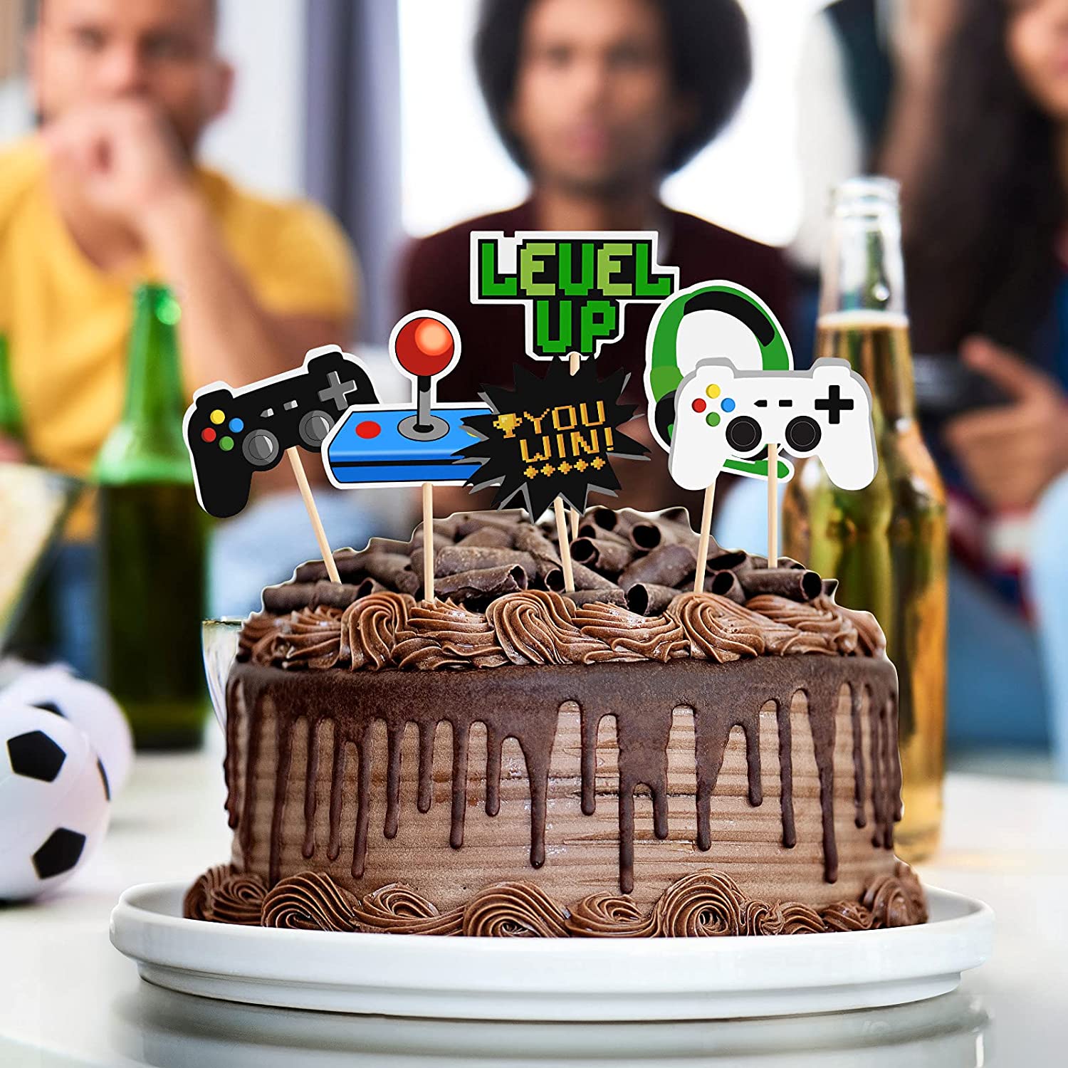 60 Pcs Video Game Themes Cake Toppers 6 Styles Cupcake Picks Decorations  for Kids Gaming Birthday Fans Party Favors - Walmart.com