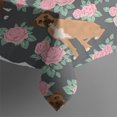 thumbnail image 3 of Cute Boxer Dog and Flowers Florals Rectangle Tablecloth 60"x102",Waterproof Polyester Rectangle Table Cloth, Wipeable Spillproof Polyester Tablecloth for Dining, Camping, Indoor and Outdoor, 3 of 6