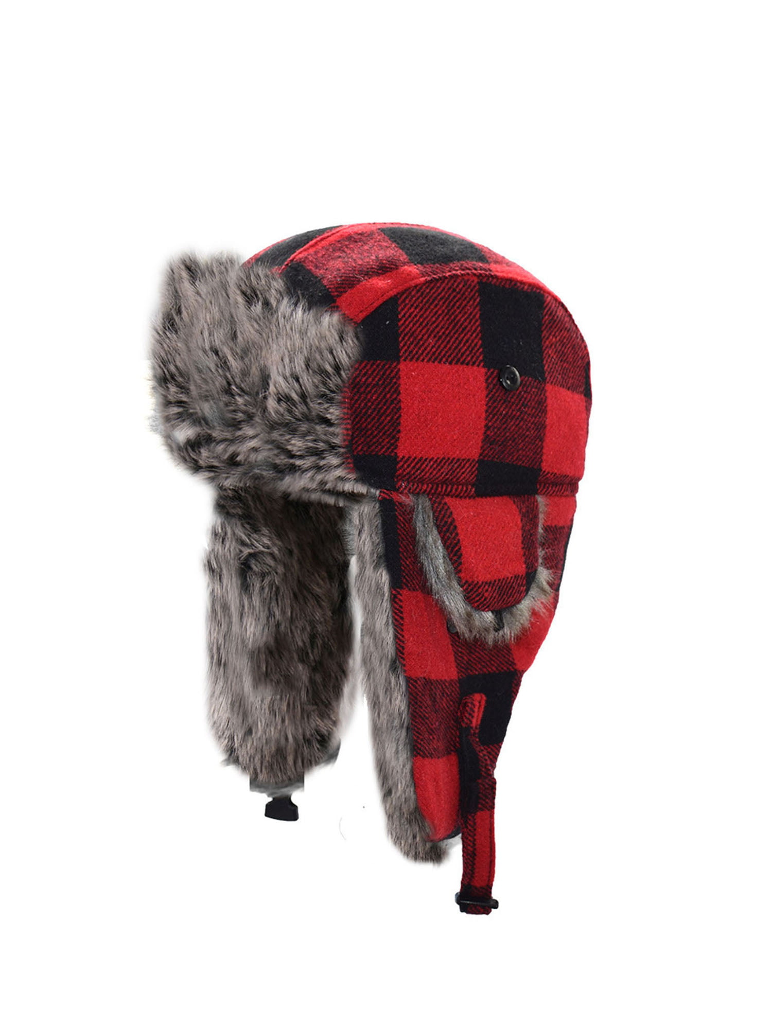 Mens Womens Trapper Trappers Hat HATS FAUX FUR Russian Ski  Lined ASORTED DESIGN 