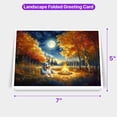 thumbnail image 5 of Hello Fall Miniature American Shepherd Enjoys Warm Campfire Autumn Night 7x5in Folded Greeting Card MAS Dog Lover Gifts Single Note Card with Envelope - 01008, 5 of 5