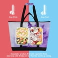thumbnail image 4 of Extra-Large Wide Opening Design Capacity Hand-Held Ice Pack Thickened Insulation Layer For Long-Lasting Cold Retention For Outdoor Shopping Picnics And Camping Watercolor Lavender Clip Art, 4 of 8