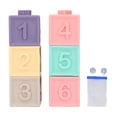 thumbnail image 1 of Bloque Suave Para Bebé Lindo Mordedor Coordinación De Ojos Y Manos Juego De Bloques Suaves De Colores Brillantes Educativos Tempranos Con Bolsa De Almacenamiento Para El Hogar ANGGREK Juguetes, 1 of 8