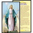 thumbnail image 3 of Our Lady of the Miraculous Medals La Milagrosa Chaplet Coronilla Silver Oxidized Medal Blessed Prayer Card English and Spanish (CARD), 3 of 3