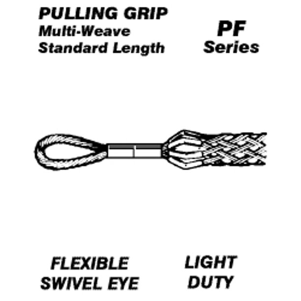Leviton L8801 Flexible/Swivel Eye Wire Mesh Pulling Grip .100 .200