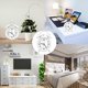 thumbnail image 5 of Reloj despertador Vevor doble campana 4 pulgadas pantalla 3D blanco, 5 of 5