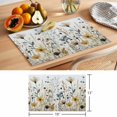thumbnail image 6 of Watercolor Botanical Floral Placemats Set of 8 Farmhouse Garden Place Mats Indoor Wipeable Table Mats Washable Cloth Dining Table Placemats for Kitchen Holiday Party Home Decor 13x19 Inch, 6 of 9