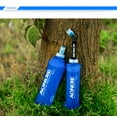 thumbnail image 5 of AONIJIE 2 Pcs Sports Collapsible Water Bottle BPA Free   2 Pcs Replacement Straws Lid - TPU Soft Drink Water Kettle Foldable Flask for Hiking Bicycling Running Climbing, 5 of 6