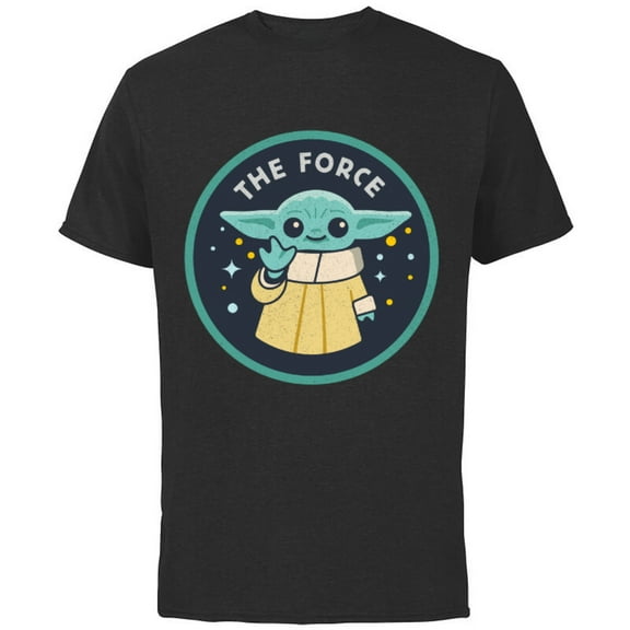 Star Wars The Mandalorian Grogu The Force - Short Sleeve Cotton T-Shirt for Adults - Customized-Royal Heather