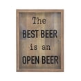 thumbnail image 1 of Parisloft Best Beer Is an Open Beer Wood Framed Shadow Box, 1 of 7