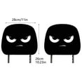 thumbnail image 2 of Cartoon Expression Theme Car Seat Headrest Covers with Comfortable Indoor Printing Design for Vehicle Interior Decoration, 2 of 5