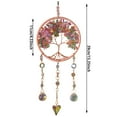 thumbnail image 3 of Natural Stone Handmade Tree Of Life Hanging Ornament Unique For Home Christmas Chandelier Hanging Christmas Ornament Glass Christmas Ornament Set 12 Glass Ornament Acrylic Chandelier Teardrop Stain, 3 of 4