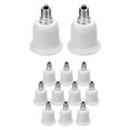 thumbnail image 1 of Paquete de 12 Adaptadores E12 A E26, Portalámparas E12 A Base Media, Convertidor E26 E27, Adaptador de Portalámparas, Portalámparas para Candelabros, 1 of 5