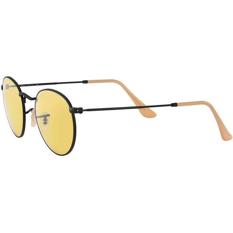 Janice tiltrækkende flov Ray Ban Round Yellow Photochromic Sunglasses RB3447 90664A 53 - Walmart.com