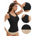 thumbnail image 3 of Unique Bargains Women's Wide Strap Camisoles with Built-In Padded Bras S Black, 3 of 6