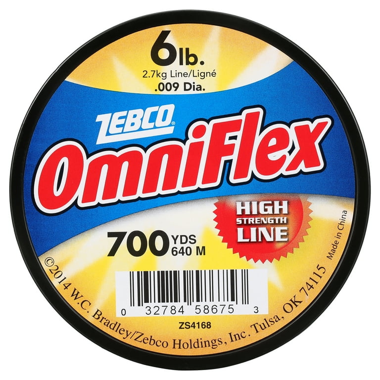 Zebco 6 Pound Tested Omniflex Monofilament Fishing Line