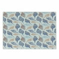 thumbnail image 1 of Ocean Cutting Board, Marine Life Themed Abstract Seashells Scallops with Bohemic Prints, Decorative Tempered Glass Cutting and Serving Board, Small Size, Navy Blue Marigold, by Ambesonne, 1 of 1