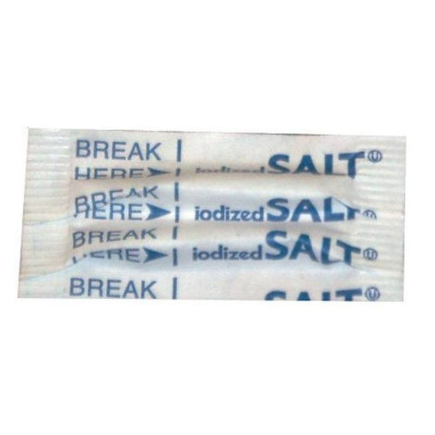 Victory Food SALT PACK PE Salt Packets Individual Pack of 3000