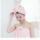 thumbnail image 4 of Gorro de secado de cabello simple Toalla de secado de cabello de terciopelo coralino Toalla de secado de cabello grueso Toalla de secado de cabello con absorción de agua (Rosa), 4 of 5
