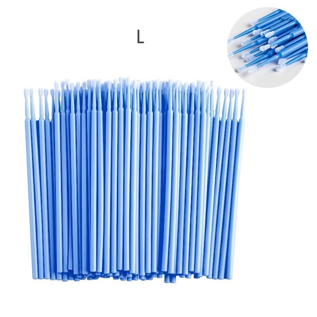 Microcepillo desechable de cristal zwellbe, extensión de pestañas, hisopo para quitar pestañas individuales, microcepillo para herramienta de extensión de pestañas Tan Jianjun unisex