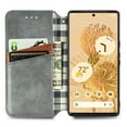 thumbnail image 4 of Allytech Case for Google Pixel 8 Pro 6.7", Pixel 8 Pro Wallet Case 2023, PU Leather Stand Mangetic Closure Slim Fit Vintage Phone Case for Google Pixel 8 Pro - Gray, 4 of 5