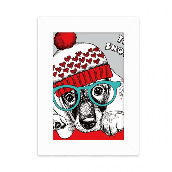 Dog Clothes Lovely Watercolor Illustration Desktop Photo Frame Picture Display Decoration Art Painting