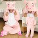 thumbnail image 3 of Onesies de felpa de animales Unisex para adultos, pijamas rosas de una pieza, ropa de dormir para hombres y mujeres, disfraces de Cosplay de unicornio de franela de dibujos animados de invierno, 3 of 6