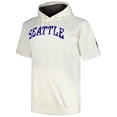 thumbnail image 2 of Men's Profile Oatmeal Seattle Mariners Big & Tall Contrast Short Sleeve Pullover Hoodie, 2 of 3