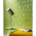 thumbnail image 2 of Flock 4 , Papier Peint Vert à Rayures Baroque Charmant avec Brillant, 2 of 3