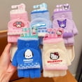 thumbnail image 3 of Guantes para niños Otoño e Invierno Cálidos Kulomi Niños y Niñas Flip Writing Set Baby Sanrio Five Finger Set, 3 of 5