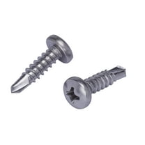 8 x 5/8" Bolt Dropper Stainless Steel Self Drilling/Tapping Screws (100 Pack)