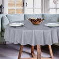 thumbnail image 2 of Clear Plastic Round Tablecloth Vinyl PVC Table Cloth Protector Oil Spill Proof Wipe Clean Table Cover for Dining Tables Parties Camping Crystal Clear, 2 of 7