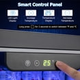 thumbnail image 4 of Resenkos Compact Refrigerator with Adjustable Thermostat and Stainless Steel Door-Silver, Compact Refrigerator Mini Fridge for Dorm/Bedroom/Office/Apartment, Food Storage or Drink Beer, 4 of 10
