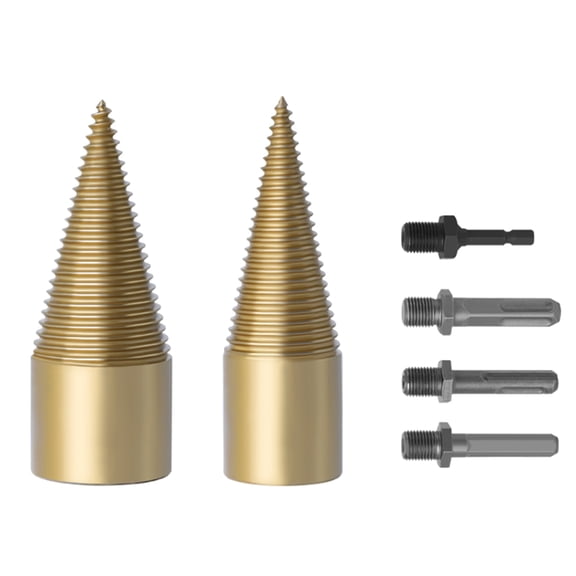 Carpentry Electric Drill Screw Cone Driver Drill Bits DIY Professional Engineers Removable Firewood Log Splitter
