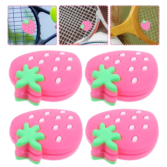 UPOUART 4-Pack Silicone Tennis Racket Dampeners Shock Absorbers for All Ages and Skill Levels