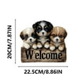 thumbnail image 6 of sruoe Joyful Animals Welcome Sign Wooden Hanging Decor Outdoor Yard Decoration, Colorful Wall and Courtyard Decoration for Garden, Patio, Porch, and Home Entryway, Durable Finish, 6 of 6