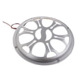 thumbnail image 1 of Rejilla De Subwoofer De Hueco Universal Resistente Con Barra de lámpara Intermitente - Plata 8 pulgadas diámetro yotijar Cubierta del altavoz del coche, 1 of 8