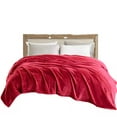 thumbnail image 2 of Soft Blanket Solid Color Coral Fleece Plush Microfiber Blanket, 2 of 5