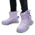 thumbnail image 6 of Ramiter Boys Girls Snow Boots Outdoor Slip Resistant Insulated Waterproof Winter Snow Boots Purple,4.5, 6 of 6