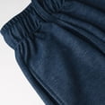 thumbnail image 4 of felwors Women's High Waisted Wide Leg Jeans Elastic Waist Drawstring Pull On Denim-Like Pants with Pockets Stretchy Casual Trousers (Navy, XL), 4 of 8