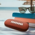 thumbnail image 5 of WIRESTER Durable Hard Clamshell Eyeglass Case with Microfiber Cloth - Football Pattern, 5 of 6