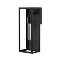 thumbnail image 6 of Cali 1-Light 16" Outdoor Wall Light with Matte Black Finish and Clear Glass Shade, 6 of 10