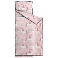 thumbnail image 2 of Unicorn and Heart Pink Pattern Teens Toddler Nap Mat with Pillow, Sleeping Mat Bag for Preschool Daycare 60"x20", 2 of 6