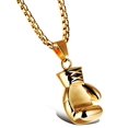 thumbnail image 1 of Chaîne de Gant de Boxe en Acier Inoxydable Punk pour Hommes et Femmes, Pendentif Collier, Doré (Hommes), 1 of 6